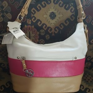 Brand New Giani Bernini Pebble Leather Hobo Bag